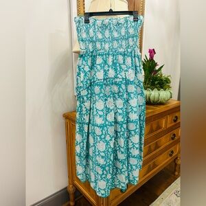 STARK X Floral Smocked Maxi Skirt. So cute!